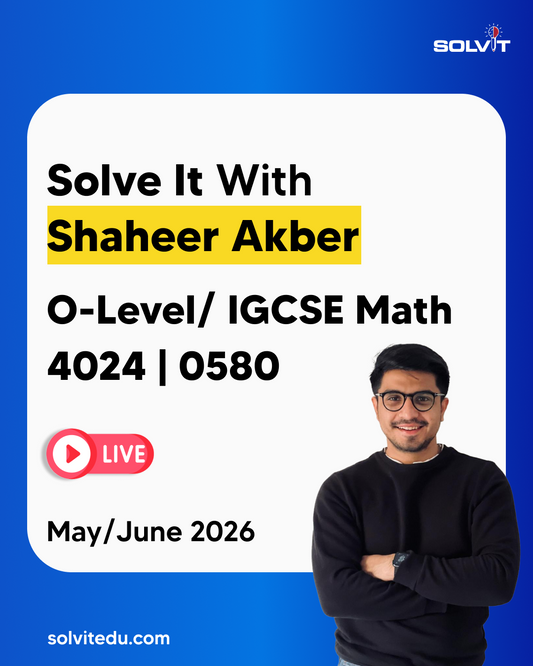 O-Level / IGCSE Mathematics May/June 2026