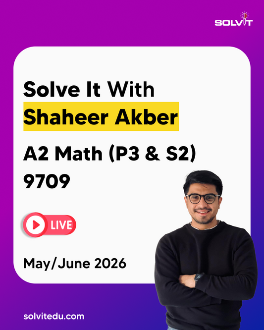 A2-Level Mathematics (9709) (P3 & S2) May/June 2026