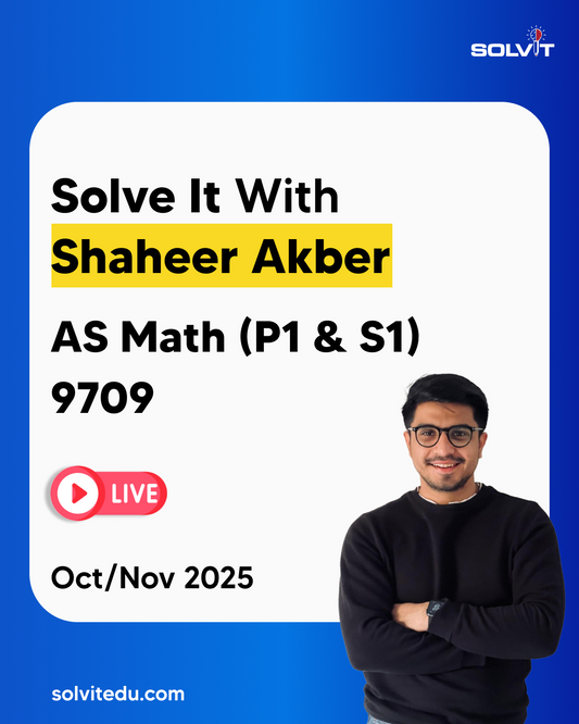 AS-Level Mathematics (9709 – P1 & S1) Oct/Nov 2025